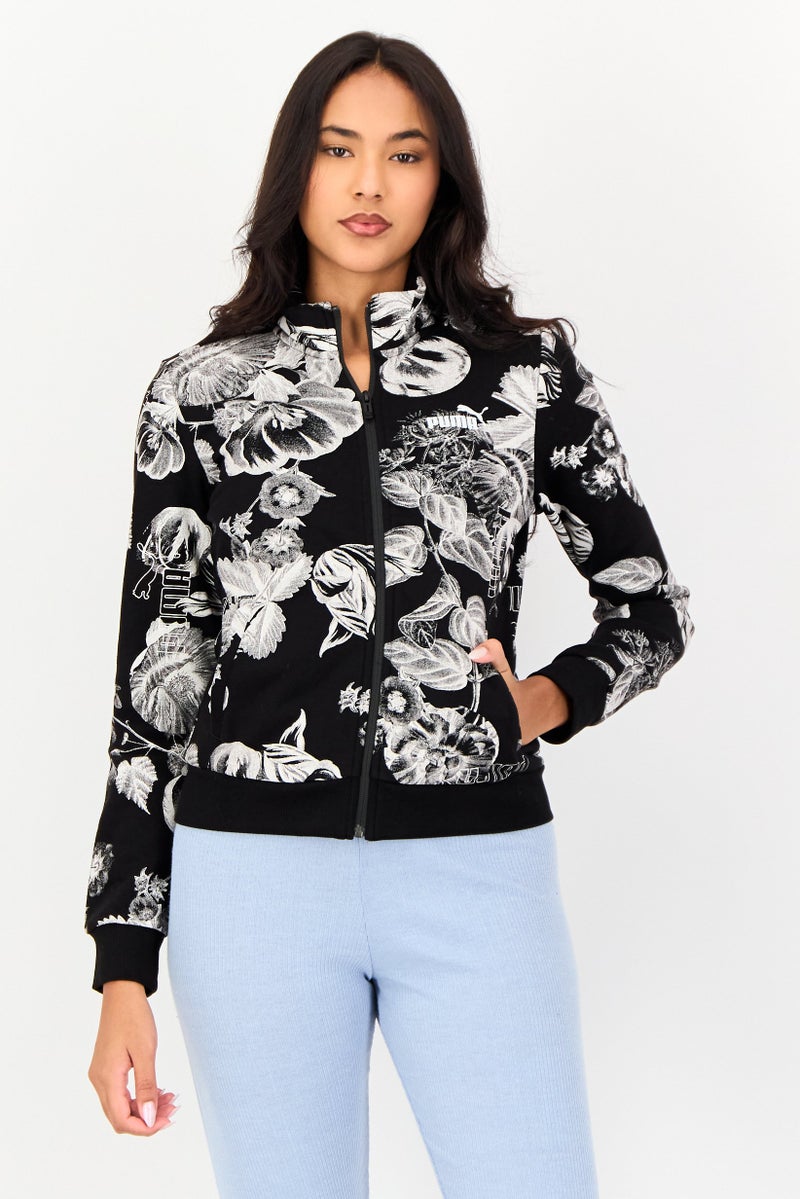 PUMA جاكيت خارجي طويل الأكمام للنساء، متعدد الألوان - Image 1