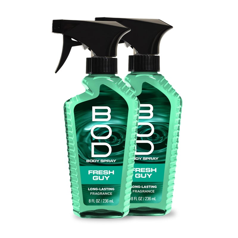 BOD man Fragrance Body Spray, Fresh Guy, 8 fl oz (Pack of 2) - Image 1