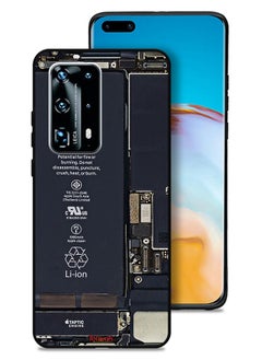Tolwak غطاء حماية لهاتف Huawei P40 Pro Plus 5G بنمط دائرة الهاتف  - Image 1