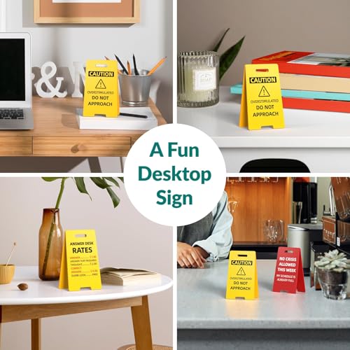NiOffice Funny Office Decor Desk Signs 3 Pack - Novelty Boss Gifts for Women Men Office Decorations Principal Coworker Teacher Appreciation - White Elephant Funny Desk Accessories for Work - Image 4