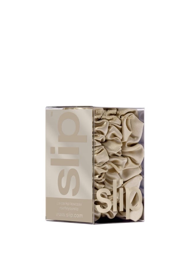 Slip Pure Silk Back To Basics Assorted Scrunchie Set - Blonde - Image 4
