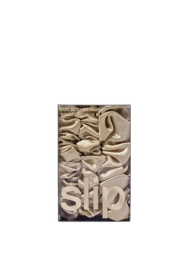 Slip Pure Silk Back To Basics Assorted Scrunchie Set - Blonde - Image 3