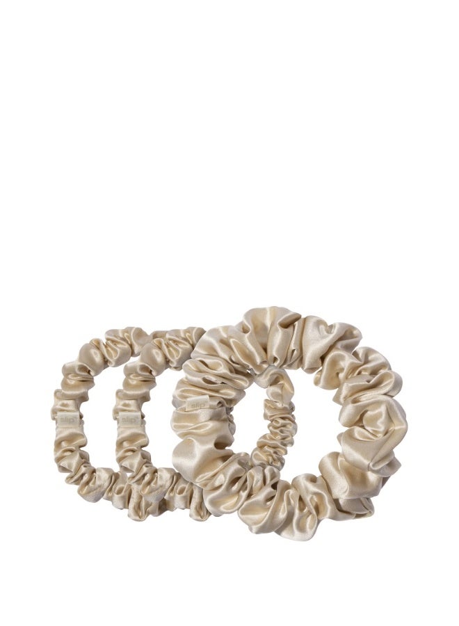 Slip Pure Silk Back To Basics Assorted Scrunchie Set - Blonde - Image 2