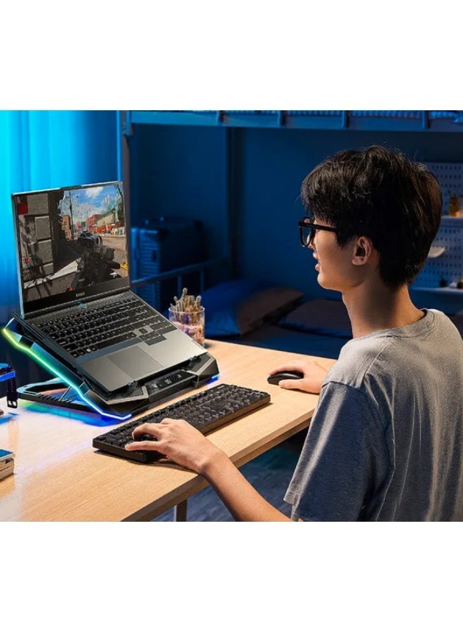 روتاكو مبرد الكمبيوتر المحمول Rtako LZ-D11 Deca-Core RGB – حتى 18 بوصة - Image 3