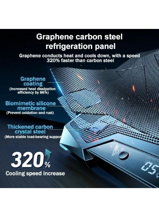 روتاكو مبرد الكمبيوتر المحمول Rtako LZ-D11 Deca-Core RGB – حتى 18 بوصة - Image 5