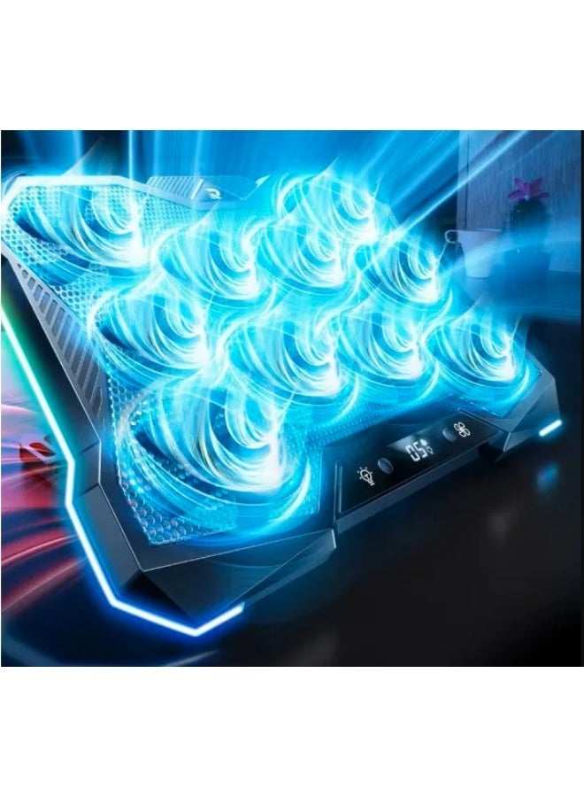 روتاكو مبرد الكمبيوتر المحمول Rtako LZ-D11 Deca-Core RGB – حتى 18 بوصة - Image 4