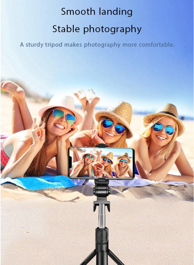 dida-cosmos Phone Tripod, Selfie Stick, Extendable Selfie Stick Tripod with Wireless Remote and Tripod Stand, Portable, Lightweight, Compatible with iPhone Samsung Huawei Smartphone and More - Image 2