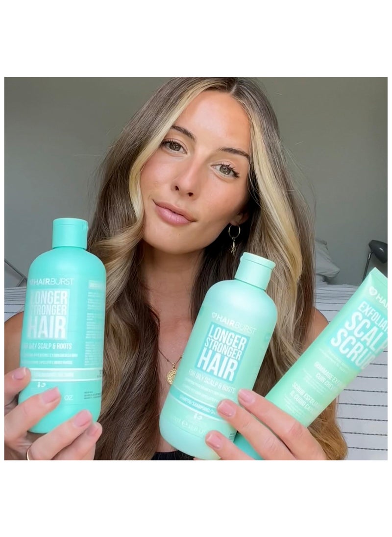 HAIR BURST - Shampoo & Conditioner Set for Oily Hair — Deep Cleansing, Purifying & Hydrating with Tropical Aroma - Promotes Growth, Reduces Hair Loss-Free of SLS, Silicones & Parabens - Made in UK - Image 1