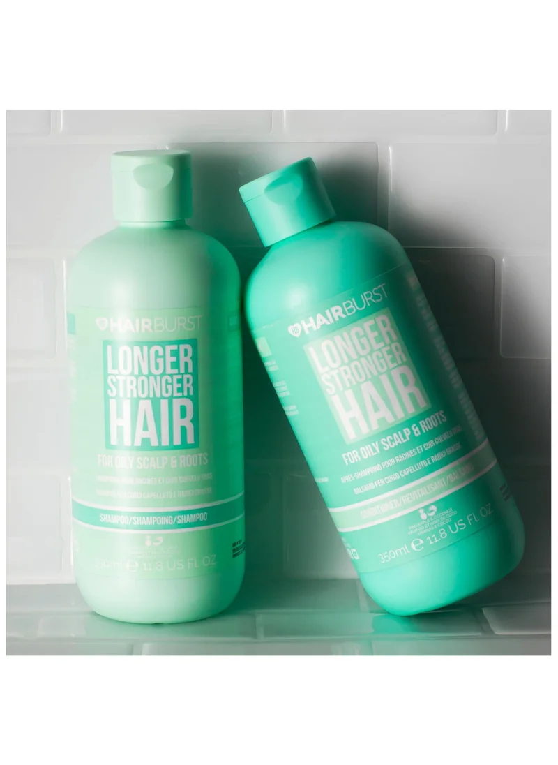 هيربرست Shampoo & Conditioner Set for Oily Hair — Deep Cleansing, Purifying & Hydrating with Tropical Aroma - Promotes Growth, Reduces Hair Loss-Free of SLS, Silicones & Parabens - Made in UK