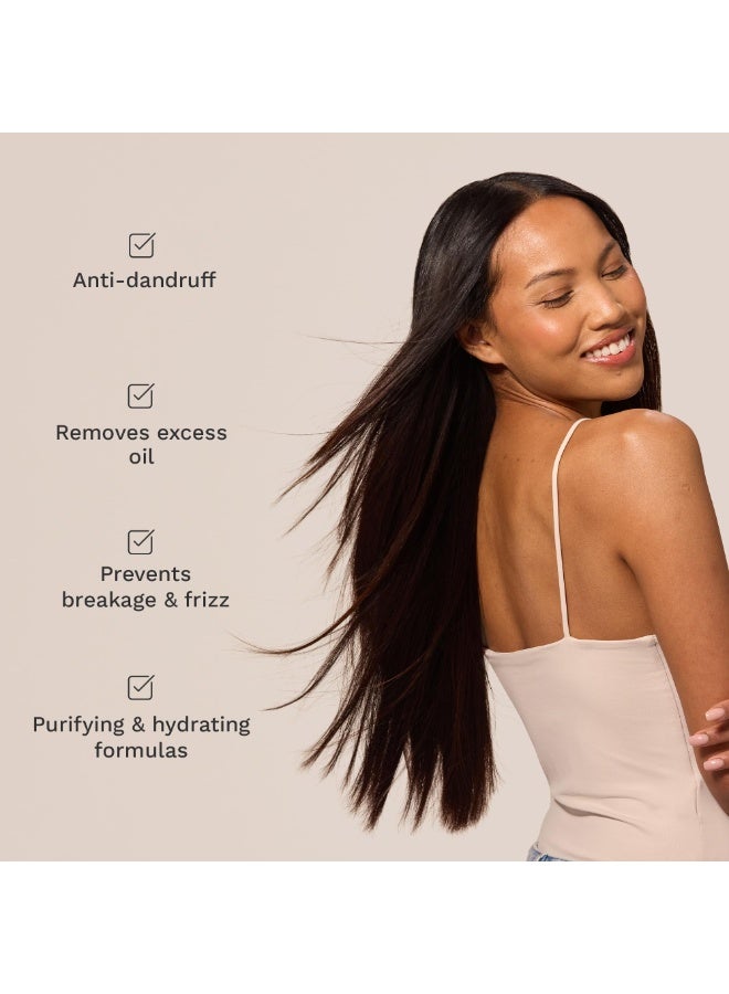 هيربرست شامبو وبلسم للشعر الطويل والقوي لفروة الرأس الدهنية والجذور - تنظيف عميق وتنقية وترطيب برائحة استوائية - يعزز النمو ويقلل تساقط الشعر - خالٍ من  والسيليكون والبارابين - صنع في المملكة المتحدة - Image 3