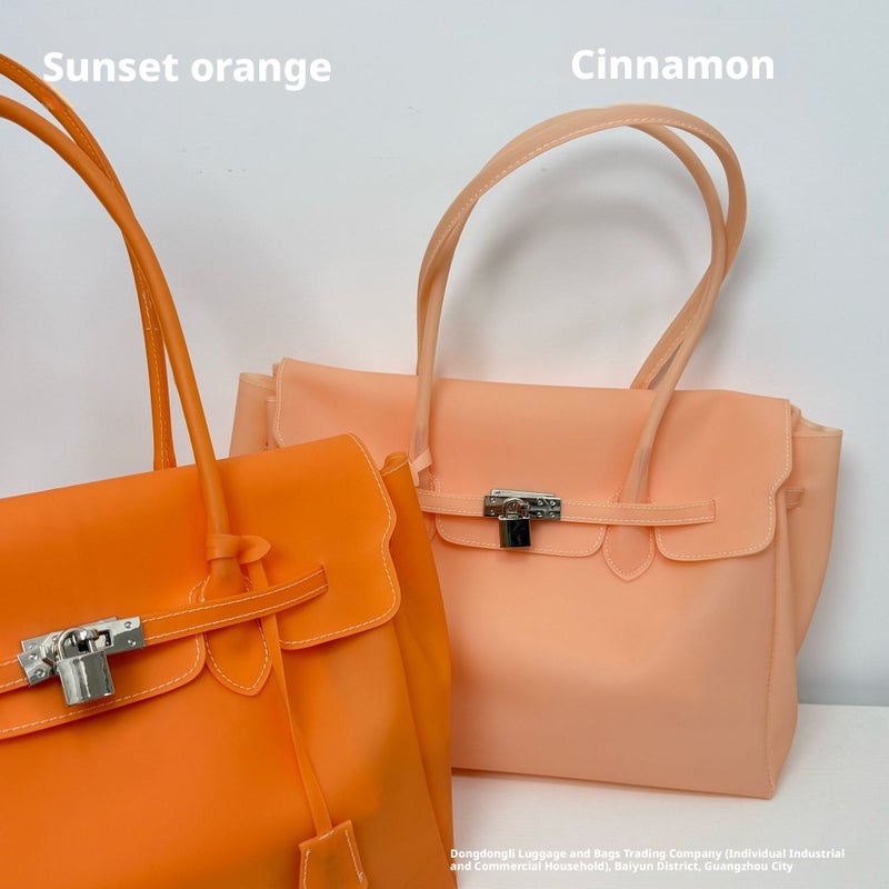 Korean Style PVC Bucket Bag - Image 5