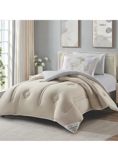 Donetella Bedding Comforter Set, Single Size Fits 120x200 cm - 4-Pcs Digital Print Quilted Bed Set, Microfiber Fabric - 1 Comforter, 1 Fitted Sheet, 1 Pillowcase And  1 Pillow Sham