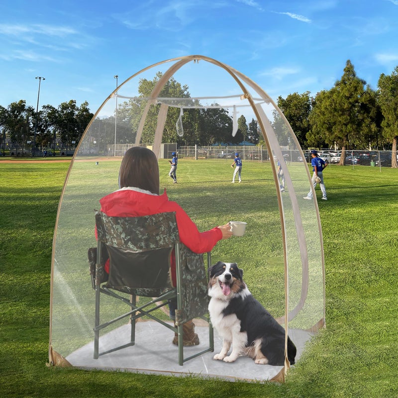 PrivatePod EighteenTekÂ® Pod All Weather Sports Tent with Attached Floor, Instant Outdoor Bubble Tent, Rainproof Camping Sun Shelter for Sports Events Camping Fishing Cheering 50" X 50" X 64"H - Image 1