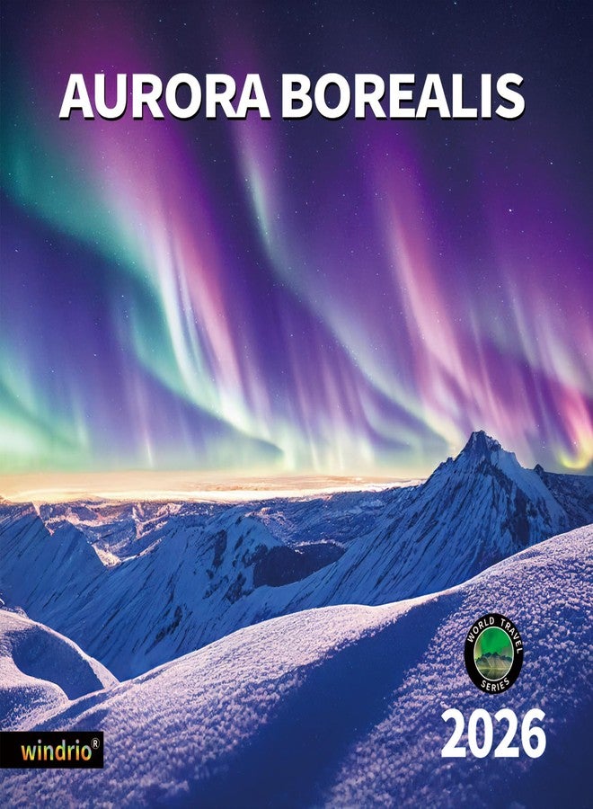 windrio 2026 Wall Calendar,Calendar 2026, November 2025 - December 2026, Wall Calendar Aurora, 12" x 24" Opened,Full Page Months Thick & Sturdy Paper for Gift Perfect Calendar Organizing & Planning - Image 1
