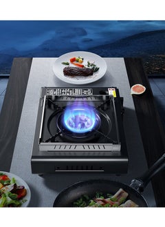 Denx Portable Gas Stove with Adjustable Levels for Home and Outdoor Picnic, Portable Gas Stove for Travel and Camping | 2.8 KW | 220 Gas Capacity | DX1763  - Image 4