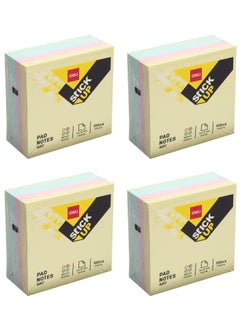 Deli 4-Pack Sticky Notes 3x3 Inch Size Multicolour  - Image 1