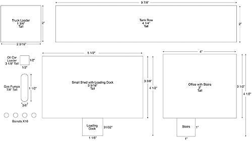 Walthers Cornerstone تاجر زيت وولثرز، إنك. بجانب المسار مع مجموعة خزانات التخزين - Image 5