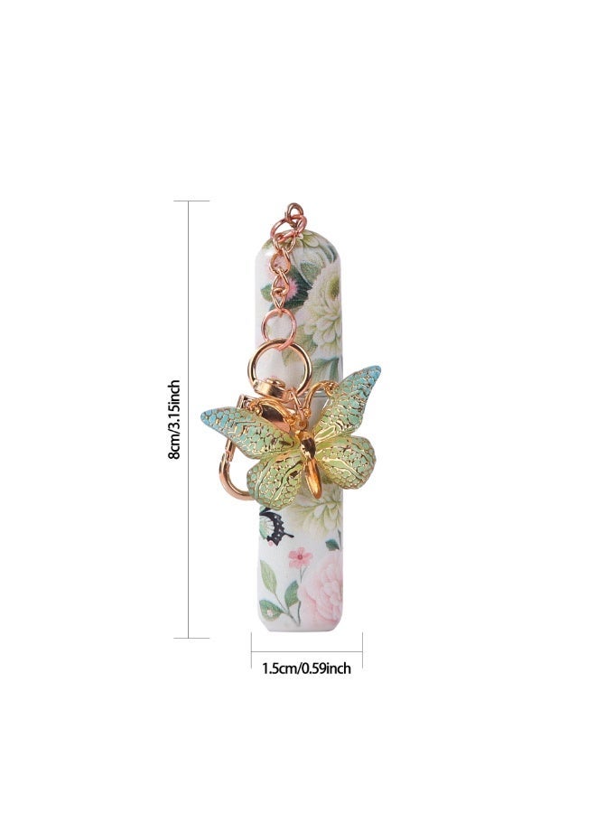 SHAOZHEN 2-piece set of portable mini refillable perfume sprayer bottles, travel sprayer perfume filling bottles, perfume pump boxes, small perfume sprayers, travel and outdoor filling pump boxes, beautiful butterfly pendant perfume sprayer bottles - Image 2