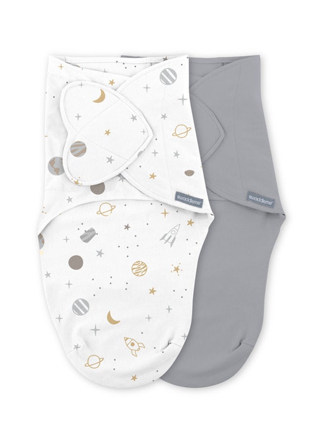 SwaddleMe Summer Infant by Ingenuity Monogram Collection - Sunset Space, 2 Pieces, 0 - 3 Months  - Image 1