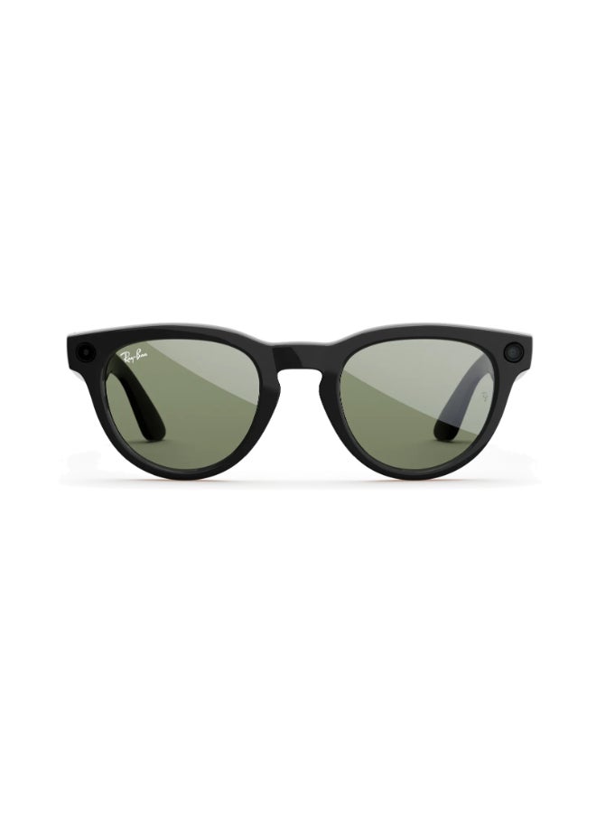 ميتا RAY-BAN Headliner (Gen 2) Shiny Black Frame Green Lens Standard High bridge Shiny Black Green - Image 2