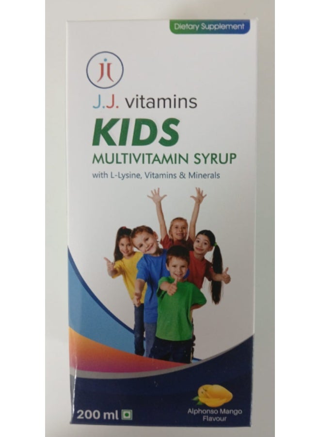 J.J VITAMINS KIDS MULTIVITAMIN SYRUP