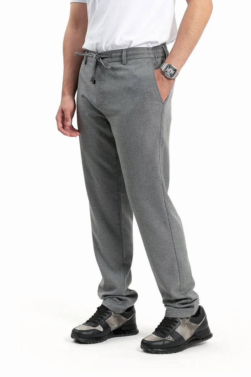 Wecre8 Men Gray Trousers by WECRE8