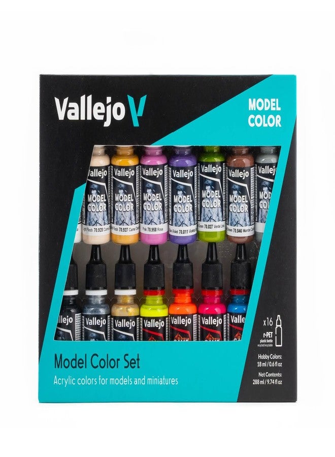 Vallejo - Wargame Special Acrylic Paint Set | Model Color | High Pigmentation Colors | Realistic and Historical Finishes for Model Kits & Scale Figures | 16 Bottles x 18 ml. (0.60 fl.oz) - Image 1