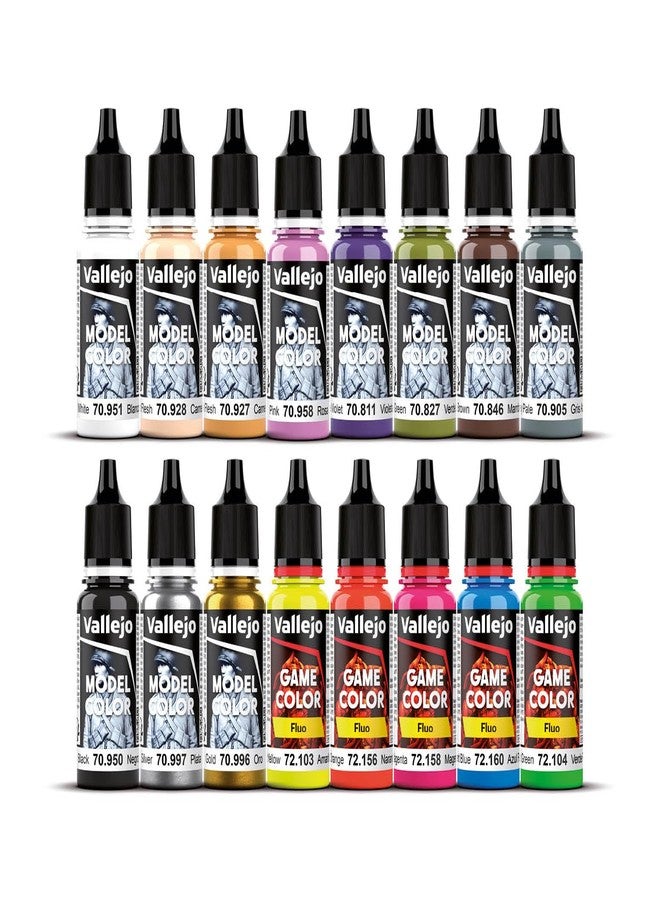 Vallejo - Wargame Special Acrylic Paint Set | Model Color | High Pigmentation Colors | Realistic and Historical Finishes for Model Kits & Scale Figures | 16 Bottles x 18 ml. (0.60 fl.oz) - Image 5