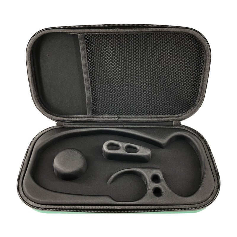 Shockproof Stethoscope Case: Black Premium EVA Hard Shell - Waterproof Durable Protection With Double Zipper Interior Mesh Pocket Silicone Handle for Medical Professionals On-the-Go Use - Image 2