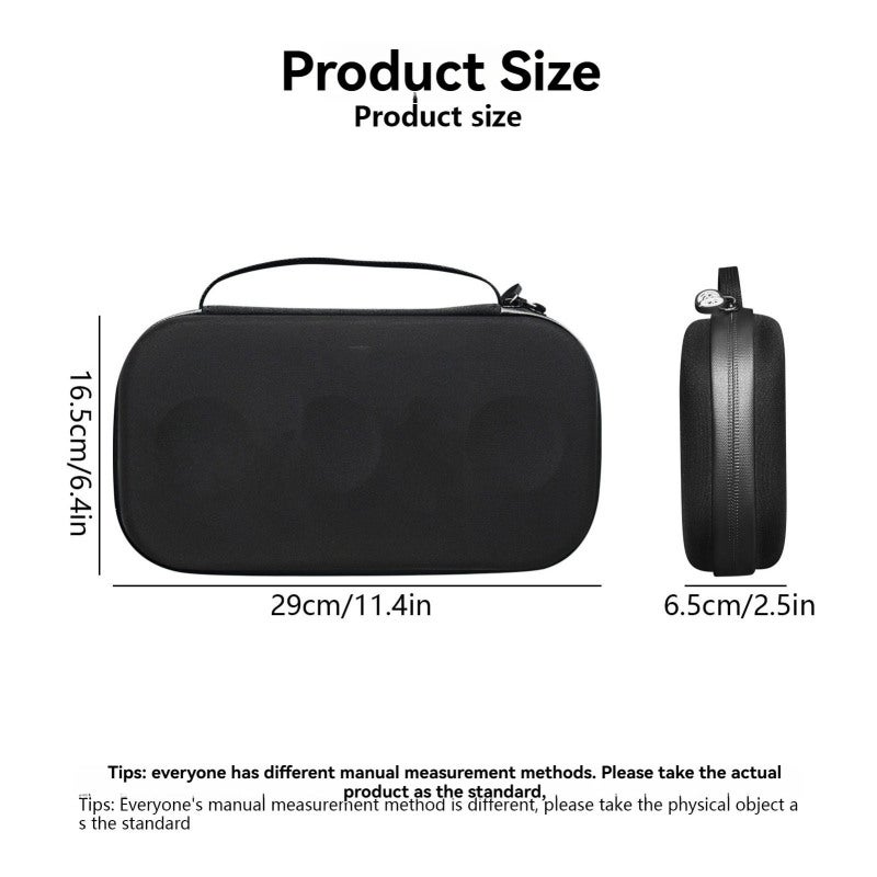 Shockproof Stethoscope Case: Black Premium EVA Hard Shell - Waterproof Durable Protection With Double Zipper Interior Mesh Pocket Silicone Handle for Medical Professionals On-the-Go Use - Image 3