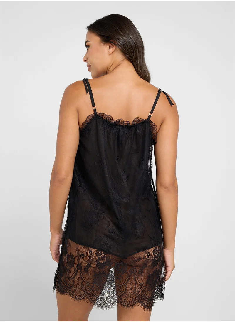 Ginger Lace Detail Slip Dress