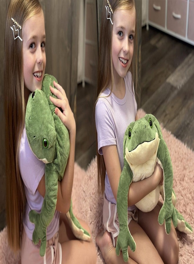 MaoGoLan 5 Pcs Frog Stuffed Animal Plush Toys,Green Mommy Frog Plush and 4 Babies for Kids, Soft Plushies Toad Toys for Baby Shower Birthday Decor - Image 4