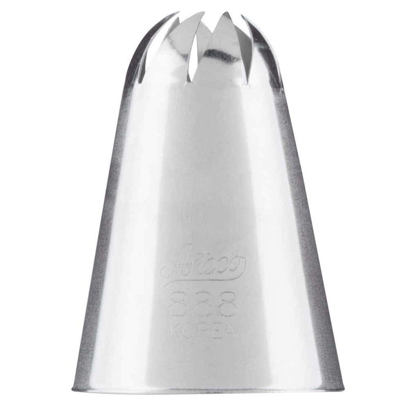 Ateco Stainless Steel Cake Decorating Special Swirl Pastry Tube Silver Small