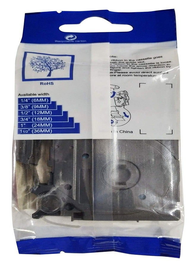 كومباتيبل متوافق مع شريط TZE 631 أسود على أصفر - 12 مم - Image 2