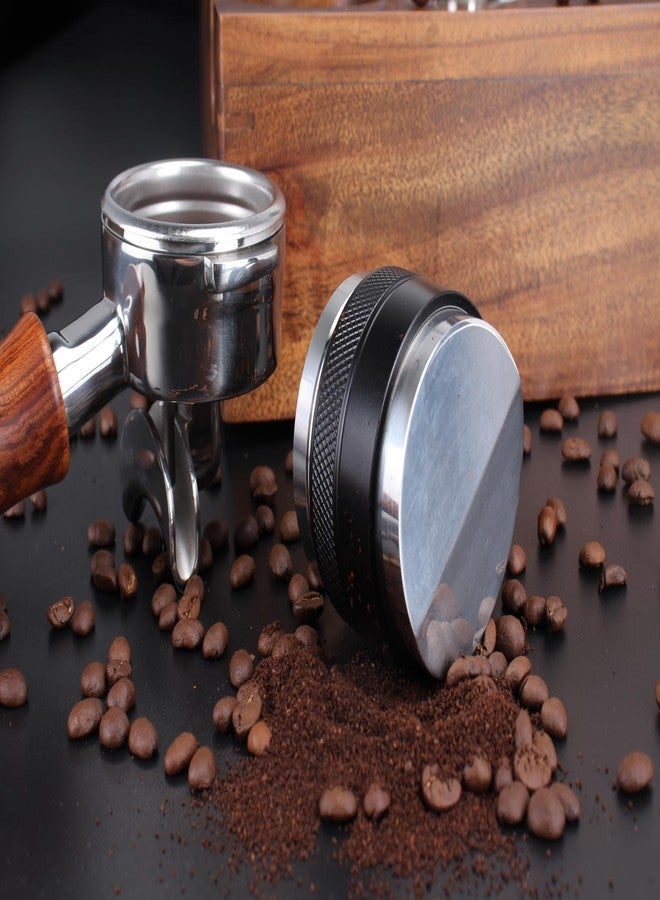 DIBTSA 58mm Espresso Distributor and Tamper, Dual Head Coffee Leveler, Adjustable Depth, Stainless Steel Espresso Distribution Tool for 58mm Portafilter (Black) - Image 5
