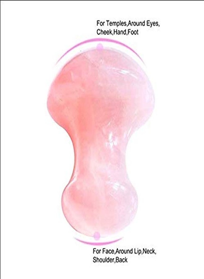 KANHA HANDICRAFT's gua Sha Tool (Rose Quartz + Green Stone) (Mushroom), Natural Healing Stone gua sha Tool, Set of 2 for Facial Skincare and Body. Size = 2-2.5 inches - Image 4