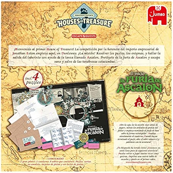 jumbo 19866 simulates an Experience Escape Room and Puzzle  1 to 4 Players from 16 Years Old Spanish  Mystery Board Game - Image 5