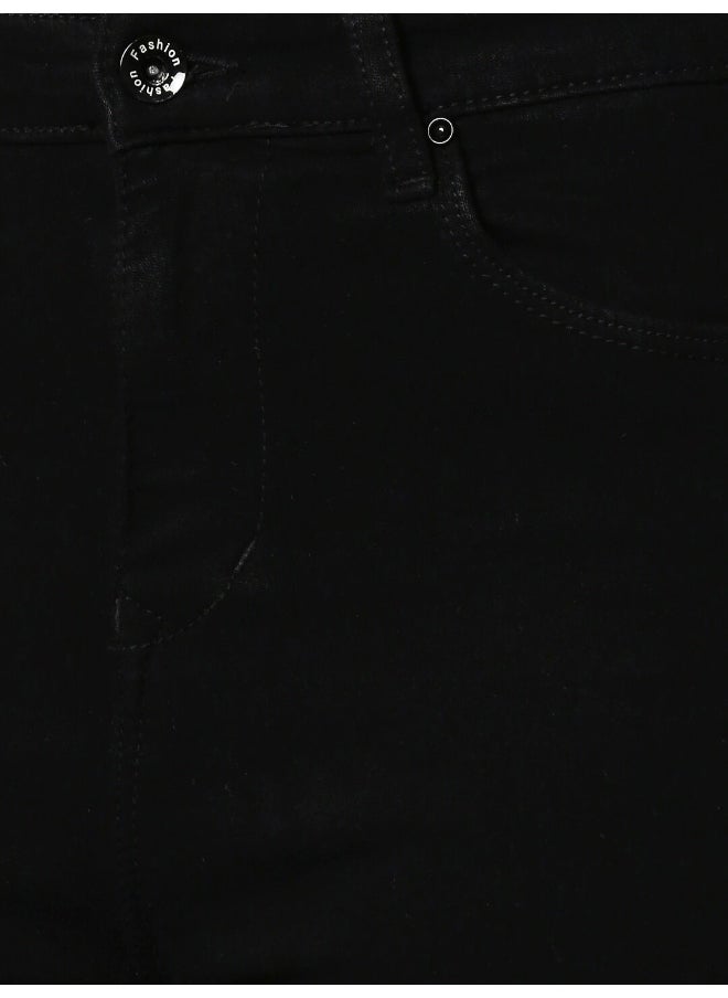 HIGH STAR Women Black Slim Fit High-Rise Clean Look Stretchable Jeans  - Image 5