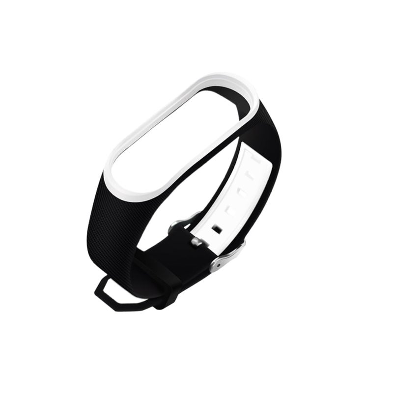 Black Two Tone Sport Wristband Strap Bracelet Accessory - Image 2