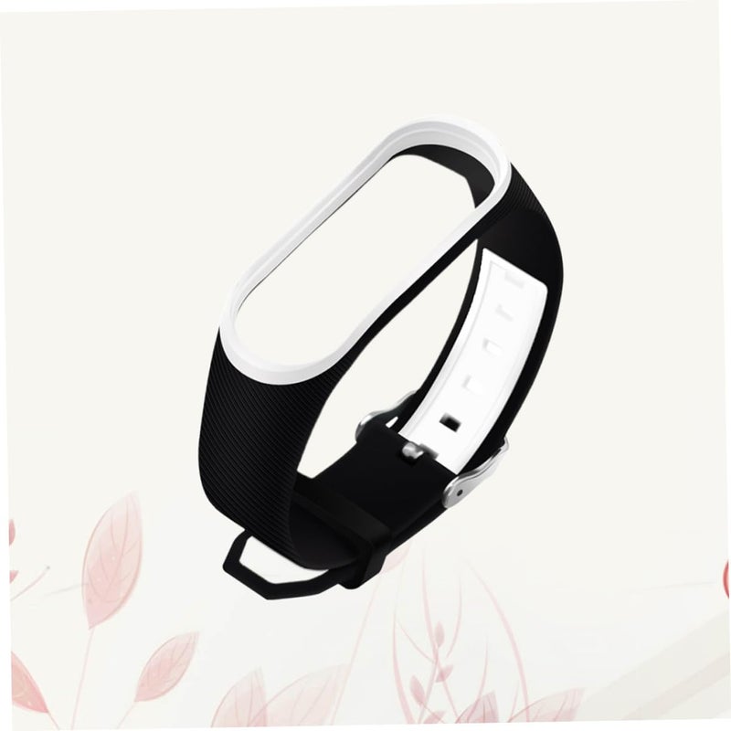 Black Two Tone Sport Wristband Strap Bracelet Accessory - Image 5