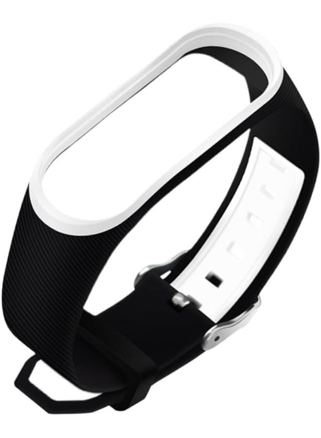 Black Two Tone Sport Wristband Strap Bracelet Accessory - Image 1