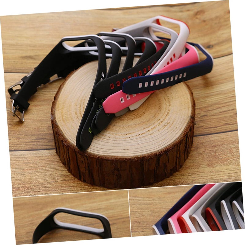 Black Two Tone Sport Wristband Strap Bracelet Accessory - Image 3