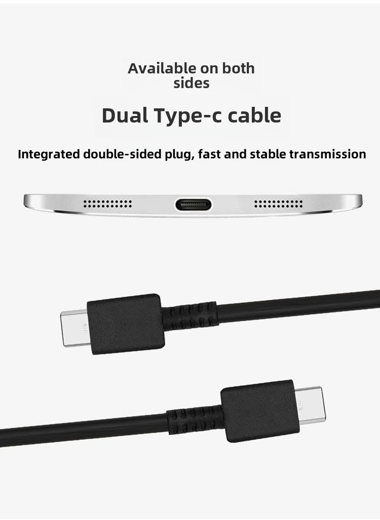 45W USB-C Super Fast Charging PD Charger - Compatible with Samsung S24, S23, S22, S21, S20 Ultra, S24+, S23+, S22+, S21+, A 53, A15, A55, A54 - Type-C Power Adapter.