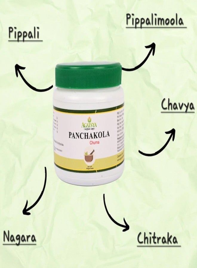 AGATSYA Panchakola Churna| Agatsya Panchakola Churna 100GM | Herbal appetizer| Promotes Digestion| A powerful blend of Natural ingredients| No added Preservatives & Color| - Image 3