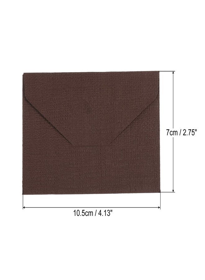 PATIKIL Mini Envelopes, 20 Pack Small Gift Card Holders Business Invitation Envelope for Wedding Birthday, Coffee - Image 2