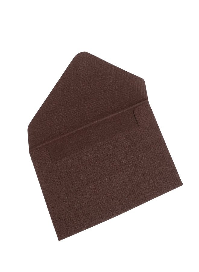 PATIKIL Mini Envelopes, 20 Pack Small Gift Card Holders Business Invitation Envelope for Wedding Birthday, Coffee - Image 4