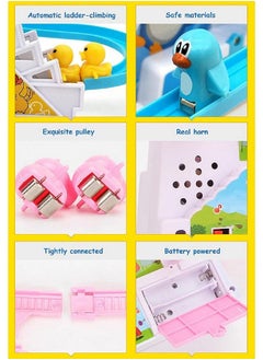 VGRASSP Duck Slide Toy Set, Funny Automatic Duck Chasing Race Track Game Set, Climbing Duckling Lovely Toy Escalator with Lights and Music, Cute Cartoon Ladder with 3 Ducks - pzsku/Z18577F9E23F039554730Z/45/_/1736426606/f762eb96-6cf2-432d-bfe4-3e29bc59796a