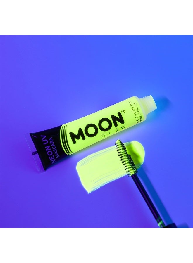 Moon Glow Neon UV Mascara | Set of 5 | Bright Neon Color, Glows under Blacklights/UV Lighting | Neon Make up - Image 5