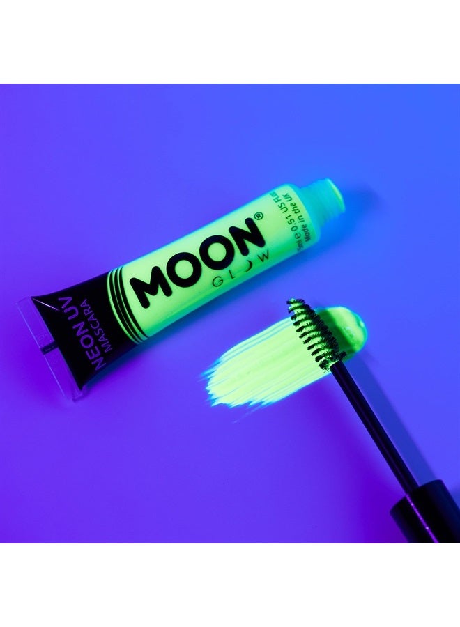 Moon Glow Neon UV Mascara | Set of 5 | Bright Neon Color, Glows under Blacklights/UV Lighting | Neon Make up - Image 4