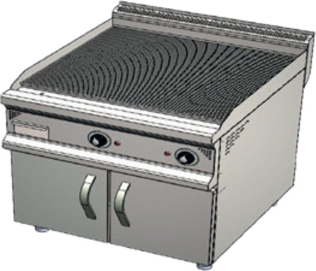 CSA Inox Karacasan Industrial 900 Series Electric Full Channel Grill with Cabinet 